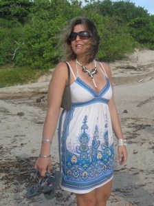 Barbara at the beach. July 2010