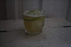 The Green Stick, original Mennonite cocktail designed for you and me by The Drunken Menno.  Click the link for the recipe.