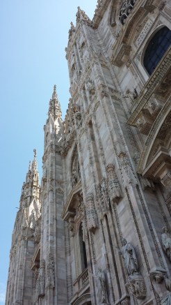 Il Duomo di Milano. Freaking scary. I get it about the art, but this place has a vibe that is TERRIFYING.